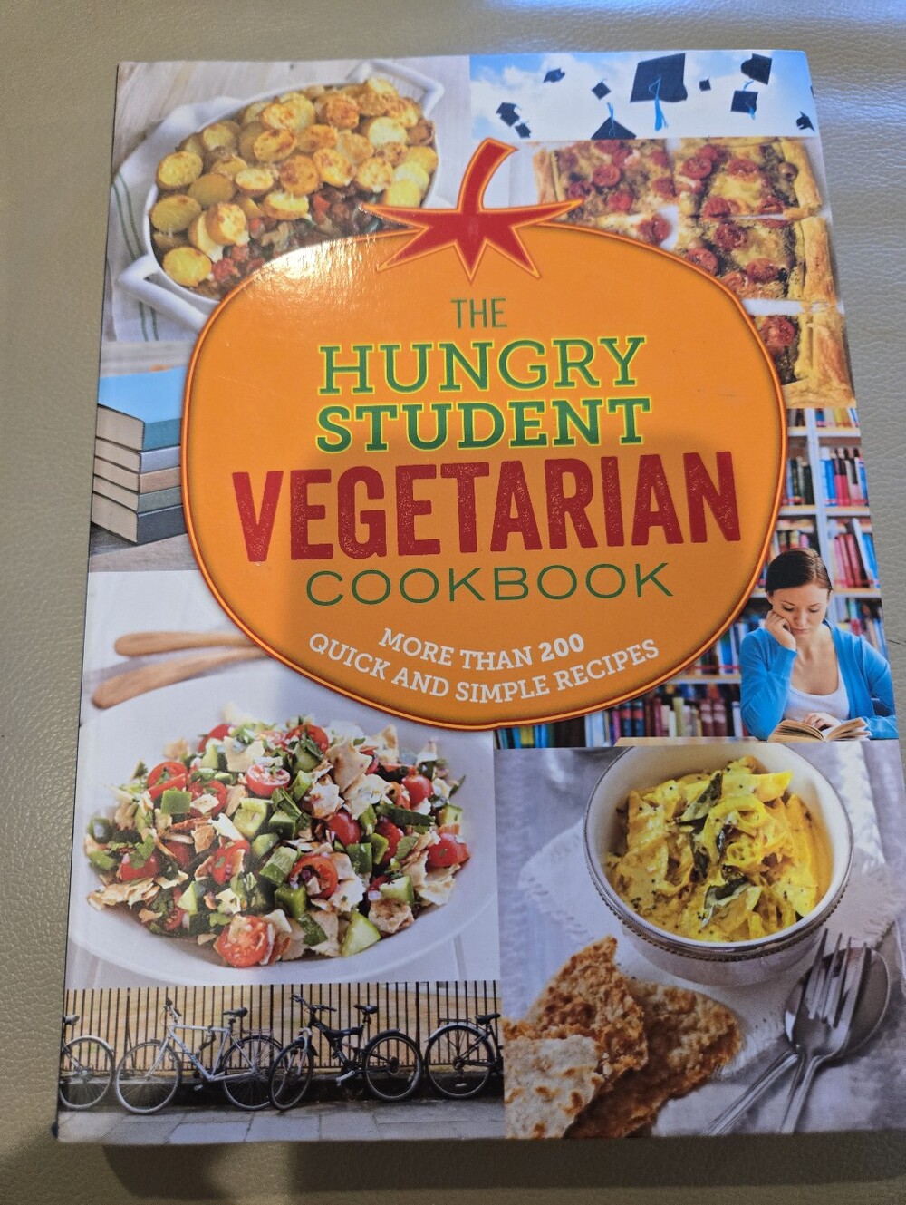The Hungry Student Vegetarian Cookbook - Orange Cover